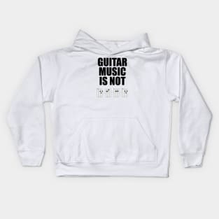 Guitar Music Is Not Dead Kids Hoodie